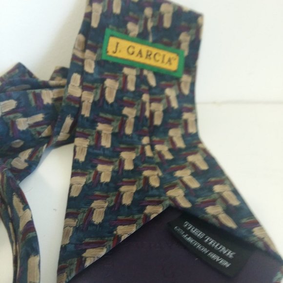 J. Garcia Neck Tie Vintage Original Made in USA 100 - Picture 2 of 11